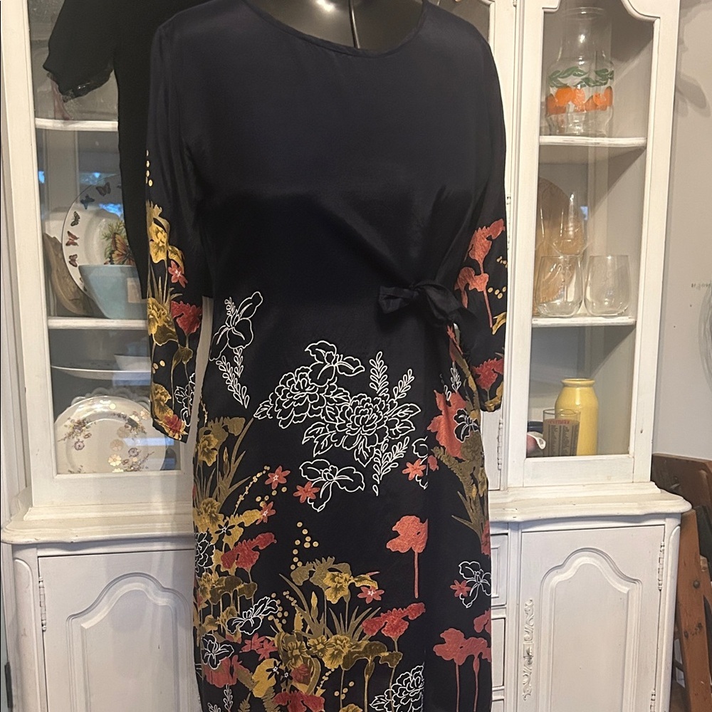 Masai Floral Print Navy Dress